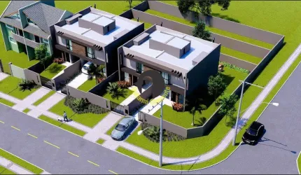 Sobrado de 112m², 3 Quartos e 3 banheiros à venda bairro Atuba - Curitiba/PR