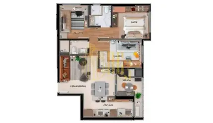 Apartamento no Novo Mundo  -  Curitiba
