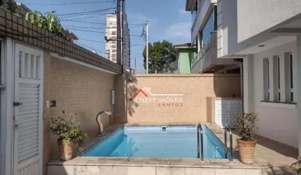 Casa com 3 dormitórios, 100 m² - venda por R$ 1.700.000,00 ou aluguel por R$ 7.800,00/mês - Aparecida - Santos/SP