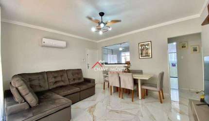 Apartamento com 2 dormitórios à venda, 85 m² por R$ 550.000,00 - Boqueirão - Santos/SP
