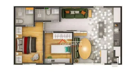 Apartamento com 2 dormitórios à venda, 54 m² por R$ 539.570,28 - Vila Belmiro - Santos/SP
