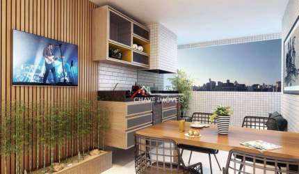 Apartamento com 2 dormitórios à venda, 67 m² por R$ 821.000,00 - Boqueirão - Santos/SP