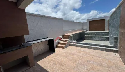 Casa NOVA com 3 dormitórios, PISCINA E SALA PÉ DIREITO DUPLO à venda, 202 m² por R$ 2.349.000 - Aparecida - Santos/SP