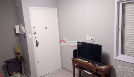 Apartamento com 1 dormitório à venda, 47 m² por R$ 410.000,00 - Boqueirão - Santos/SP