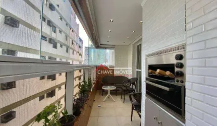 Apartamento com 2 dormitórios à venda, 84 m² por R$ 969.000,00 - Boqueirão - Santos/SP