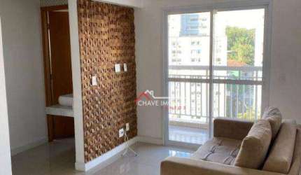Apartamento com 2 dormitórios à venda, 60 m² por R$ 460.000,00 - José Menino - Santos/SP