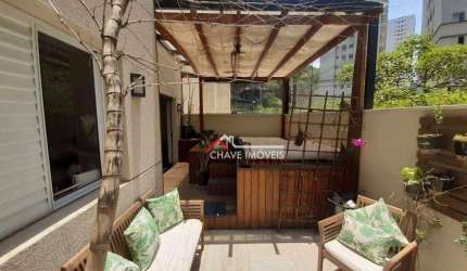 Apartamento Garden com 2 dormitórios à venda, 98 m² por R$ 960.000,00 - Marapé - Santos/SP
