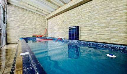 Sobrado com 3 dormitórios à venda, 166 m² por R$ 1.690.000,00 - Boqueirão - Santos/SP