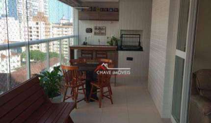 Apartamento com 2 dormitórios à venda, 106 m² por R$ 1.650.000,00 - Gonzaga - Santos/SP
