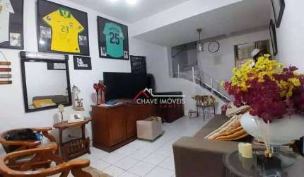 Sobrado com 2 dormitórios à venda, 72 m² por R$ 425.000,00 - Ponta da Praia - Santos/SP