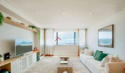 Apartamento com 3 dormitórios à venda, 175 m² por R$ 3.100.000,00 - Gonzaga - Santos/SP