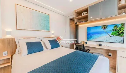 Studio com 1 dormitório, 22 m² - venda por R$ 430.000,00 ou aluguel por R$ 4.100,02/mês - Embaré - Santos/SP