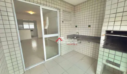 Apartamento com 3 dormitórios para alugar, 87 m² por R$ 4.700/mês - Aparecida - Santos/SP