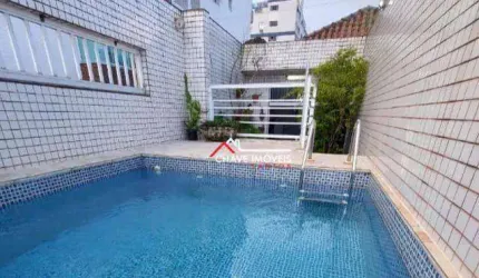 Sobrado com 4 dormitórios à venda, 228 m² por R$ 1.170.000,00 - Embaré - Santos/SP
