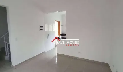 SOBRADO COM 2 SUITES NO BAIRRO DO MARAPÉ EM SANTOS/SP