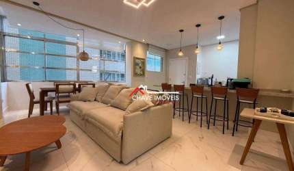 Apartamento com 2 dormitórios à venda, 85 m² por R$ 950.000,00 - Pompéia - Santos/SP