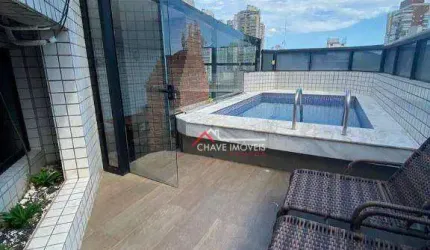 Cobertura com 4 dormitórios, 224 m² - venda por R$ 1.990.000,00 ou aluguel por R$ 13.090,00/mês - Ponta da Praia - Santos/SP