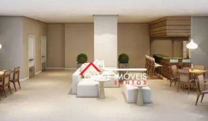 Apartamento com 3 dormitórios à venda, 88 m² por R$ 1.017.760 - Campo Grande - Santos/SP