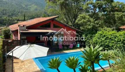 Casa rústica à venda em condomínio fechado na cidade de Atibaia - 321m²