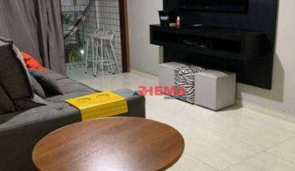 Apartamento com 1 dormitório à venda, 60 m² por R$ 470.000,00 - Boqueirão - Santos/SP