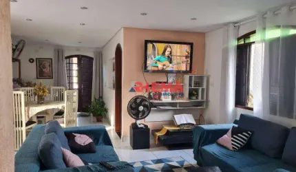 Sobrado com 3 dormitórios à venda, 182 m² por R$ 790.000,00 - Estuário - Santos/SP
