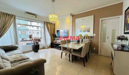 Apartamento à venda, 115 m² por R$ 595.000,00 - Campo Grande - Santos/SP