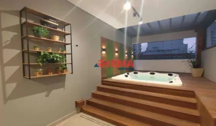 Cobertura com 3 dormitórios à venda, 191 m² por R$ 1.810.000,00 - Pompéia - Santos/SP
