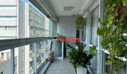 Apartamento alto padrão com 2 dormitórios à venda, 80 m² por R$ 1.215.000 - Gonzaga - Santos/SP