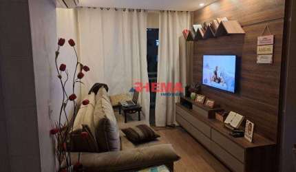 Apartamento com 2 dormitórios à venda, 58 m² por R$ 334.000,00 - Morro Nova Cintra - Santos/SP