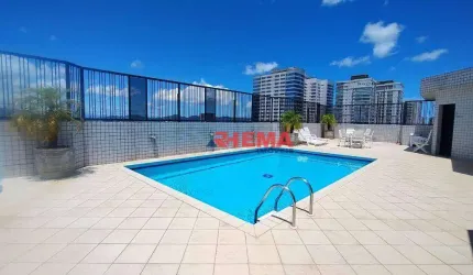 Apartamento para alugar, 122 m² por R$ 8.700,00/mês - Aparecida - Santos/SP