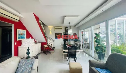 Apartamento Duplex com 3 dormitórios à venda, 200 m² por R$ 4.890.000,00 - Embaré - Santos/SP