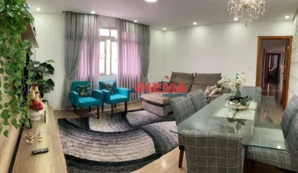 Apartamento com 3 dormitórios à venda, 95 m² por R$ 693.000,00 - Embaré - Santos/SP