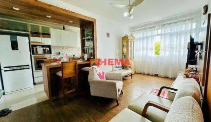 Apartamento com 2 dormitórios à venda, 62 m² por R$ 475.000,00 - Embaré - Santos/SP