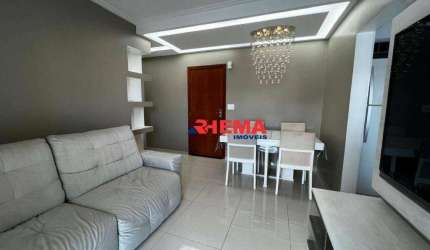 Apartamento com 2 dormitórios para alugar, 85 m² por R$ 5.200,02/mês - Campo Grande - Santos/SP