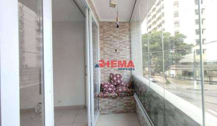 Apartamento com 2 dormitórios à venda, 101 m² por R$ 550.000,00 - Pompéia - Santos/SP