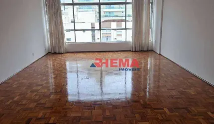 Apartamento para alugar, 131 m² por R$ 5.700,01/mês - Gonzaga - Santos/SP