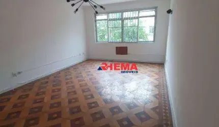 Apartamento para alugar, 130 m² por R$ 4.500,01/mês - Gonzaga - Santos/SP