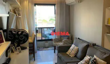 Apartamento com 2 dormitórios à venda, 88 m² por R$ 630.000,00 - Aparecida - Santos/SP