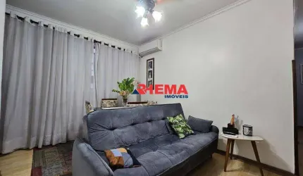 Apartamento com 3 dormitórios à venda, 81 m² por R$ 380.000,00 - Campo Grande - Santos/SP