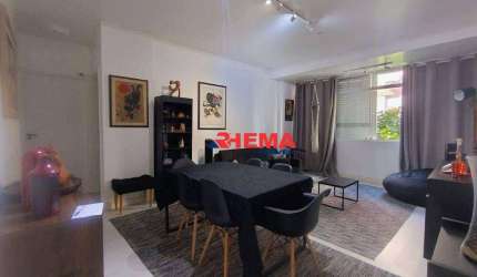 Apartamento com 2 dormitórios à venda, 86 m² por R$ 575.000,00 - Aparecida - Santos/SP