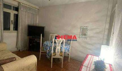 Apartamento com 1 dormitório para alugar, 55 m² por R$ 2.700,01/mês - Pompéia - Santos/SP