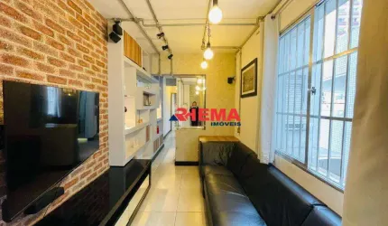 Apartamento com 1 dormitório à venda, 56 m² por R$ 480.000,00 - Boqueirão - Santos/SP