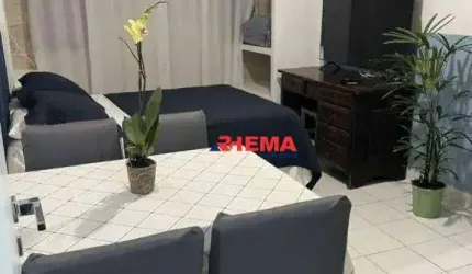 Kitnet para alugar, 30 m² por R$ 1.800/mês - José Menino - Santos/SP