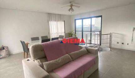 Cobertura com 3 dormitórios à venda, 160 m² por R$ 800.000,00 - Macuco - Santos/SP
