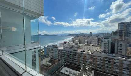 Apartamento com 3 dormitórios para alugar, 135 m² - Embaré - Santos/SP
