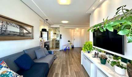 Apartamento com terraço e 3 dormitórios no Kobrasol!