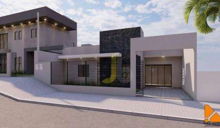 Casa com 2 dormitórios e Fachada Moderna