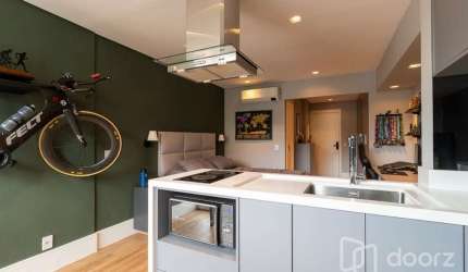 Apartamento com 1 quarto à venda na Rua dos Jacintos, 15, Mirandópolis, São Paulo, 33 m2 por R$ 499.000