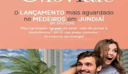 Lançamento de Apartamento com 2 dormitórios em Jundiaí- Residencial Gioviale- Bairro Medeiros
