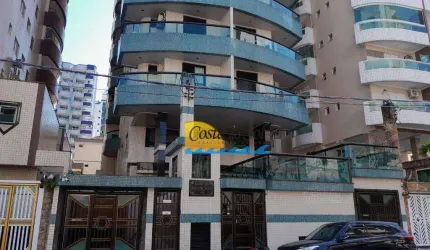 Apartamento com 1 dormitório para alugar, 55 m² por R$ 2.200,00/mês - Vila Guilhermina - Praia Grande/SP
